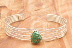 Genuine Sierra Nevada Turquoise Sterling Silver Branch Bracelet